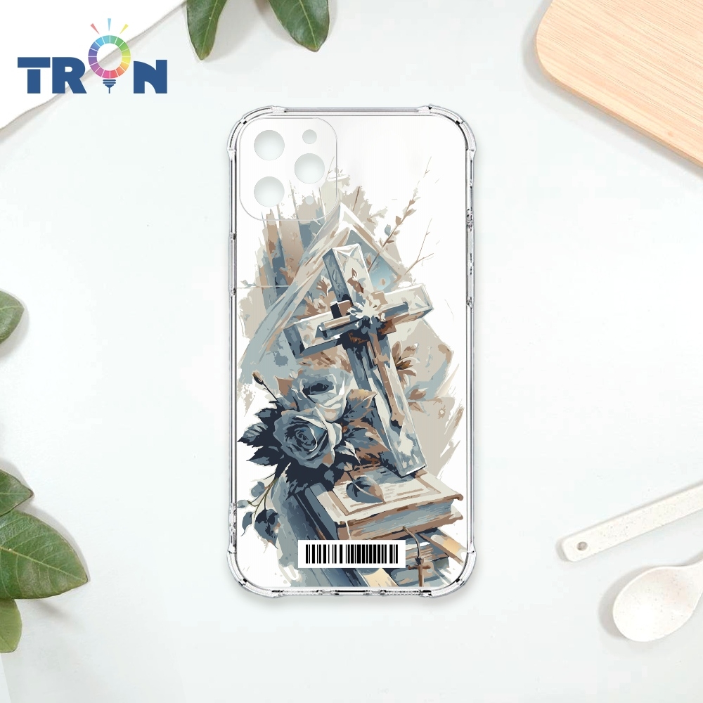 TRON IPhone 11 PRO MAX 十字架水彩 四角防摔載具殼 軟殼 手機殼