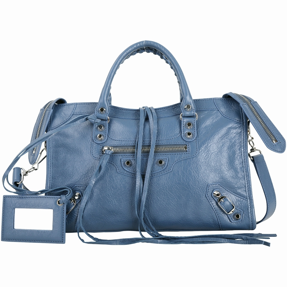 超希少✨ バレンシアガ ジャイアントワーク ハンドバッグ ターコイズ