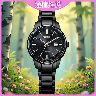 CITIZEN 星辰錶 Eco-Drive 簡約百搭光動能腕錶-29mm EW2597-86E