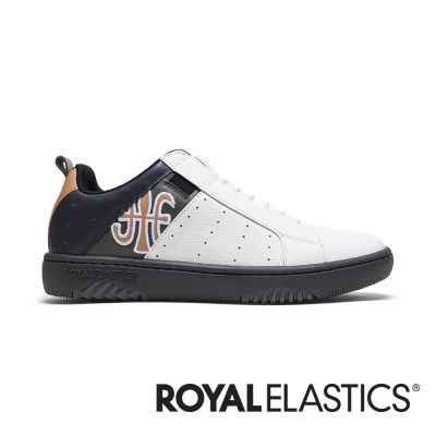 ROYAL ELASTICS ICON2.0 白黑棕真皮潮流運動休閒鞋 (男) 006553-093