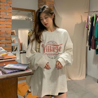 梨卡 大學T 加絨 刷毛 字母衛衣 休閒風大學T 寬鬆韓版上衣 圓領 【現貨24H】