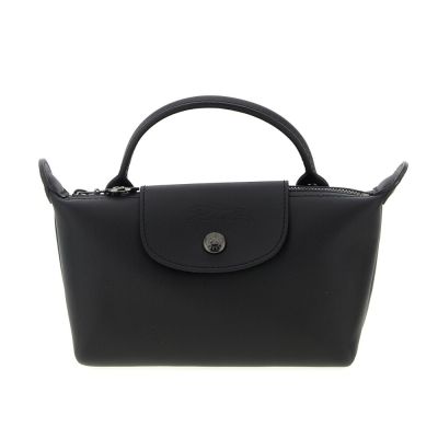 LONGCHAMP Le Pliage Xtra XS 迷你 牛皮 手提包 肩背包 斜背包 水餃包 黑色 34205987001