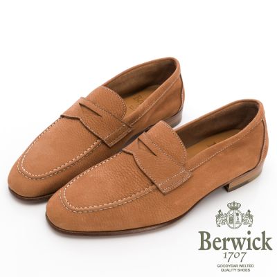 【BERWICK】西班牙進口 麂皮便士樂福鞋 -卡其 535007KM48