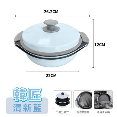 ANDYMAY2 韓匠3件組微波專用快速料理鍋 (2鍋1蓋) AM-SN006A【微波專用 微波盒 煎烤器 料理盒 萬用微波盒】