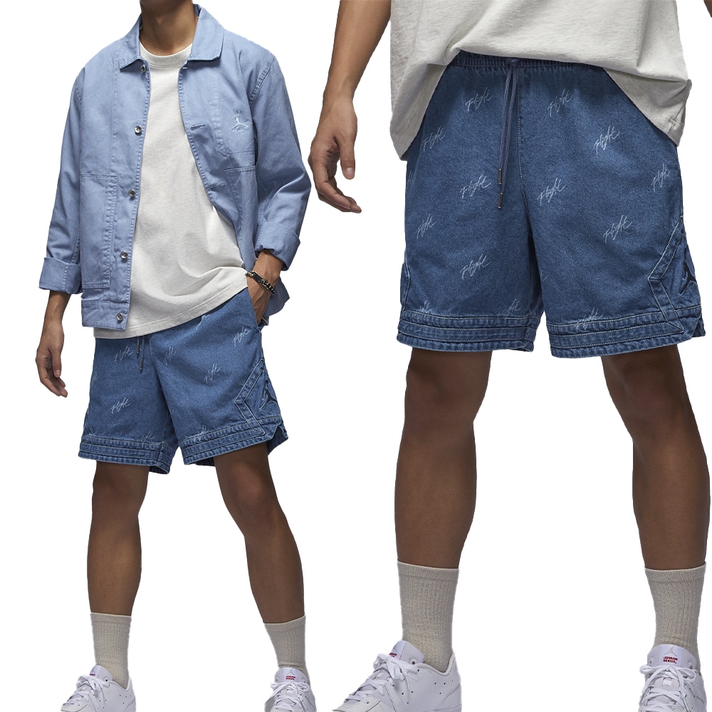 Nike M J AIR JDN DENIM AOP SHORT 男藍牛仔丹寧喬丹短褲FN4652-436