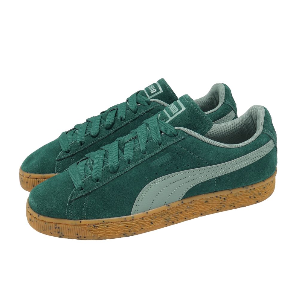 Puma 休閒鞋 Suede Deco 男鞋 綠 麂皮 膠底 板鞋 401350-01