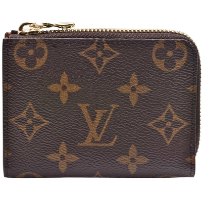 LOUIS VUITTON路易威登 LV M83476 經典Noa系列Monogram帆布L型拉鍊零錢包