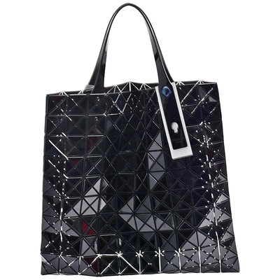 ISSEY MIYAKE 三宅一生BAOBAO 10X10原色幾何菱格手提包(L-黑色)