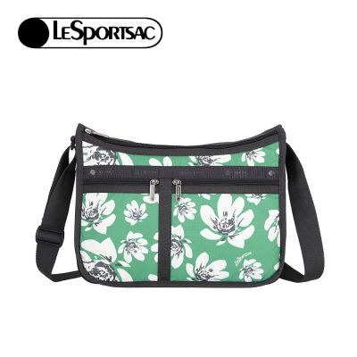 Lesportsac Deluxe Everyday Bag 奢華斜背包 開學購物季 送禮首選 女包-翠綠花園