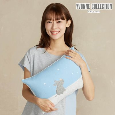YVONNE 以旺傢飾 星空犀牛方形抱枕（30x45公分）-藍