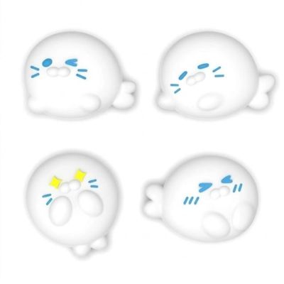 Switch 2 搖桿帽 立體小海豹 搖桿按鍵帽 NS2 搖桿帽 蘑菇套 類比矽膠帽 防滑耐磨