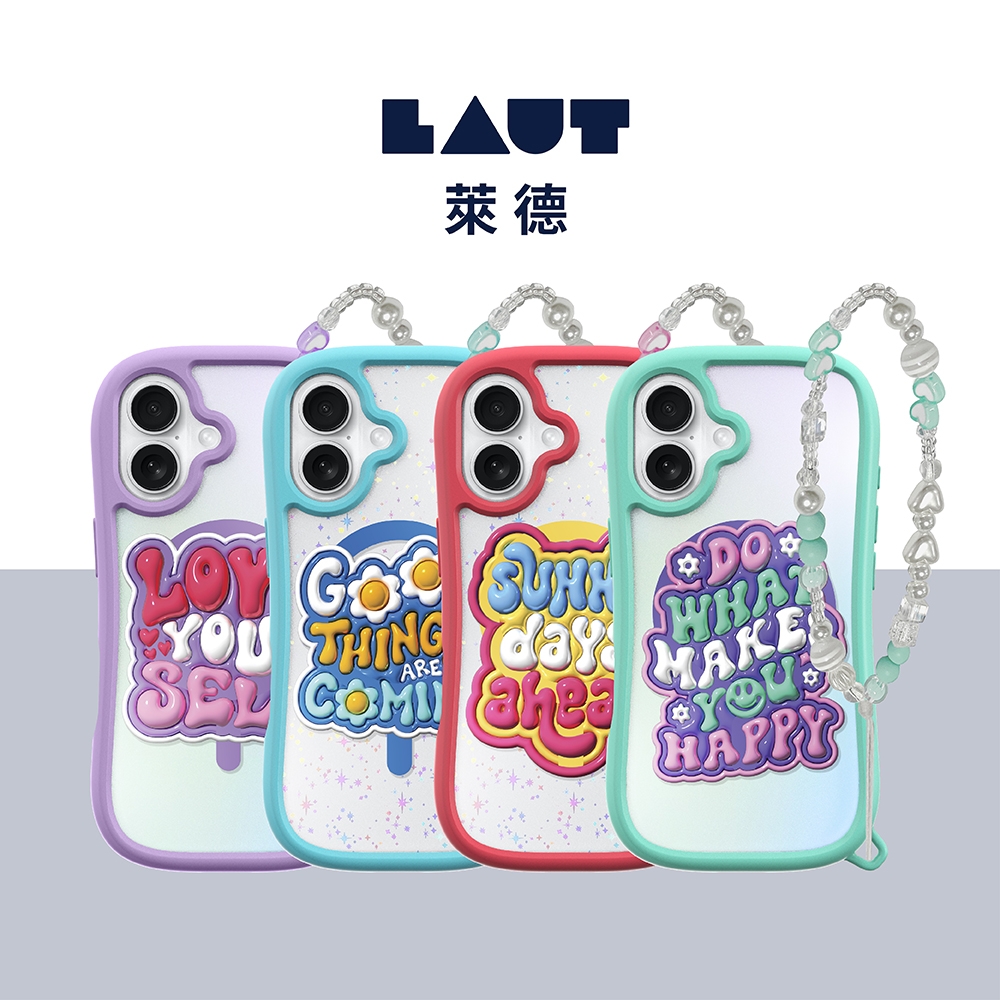 LAUT 萊德 iPhone 16 磁吸手繩耐衝擊保護殼