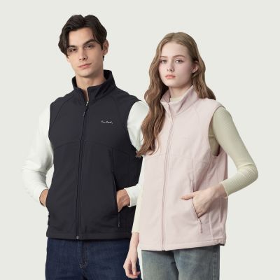 pierre cardin 皮爾卡登 網路獨家 男女同款 防潑水保暖立領機能背心(多色任選)