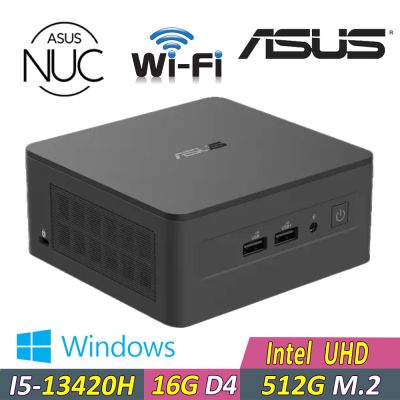ASUS 華碩 NUC 13 PRO {YAIN5-010 W}迷你電腦(i5-13420H/16G D4/512G/WIN11)(RNUC13ANHI500009I)