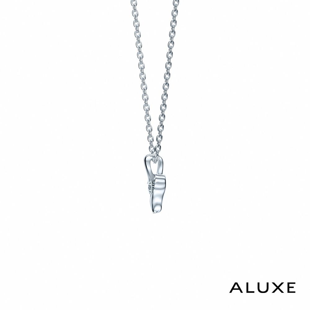 ALUXE 亞立詩藍鑽18K金鑽石項鍊藍色戀人戀人系列NN0866 | A-LUXE
