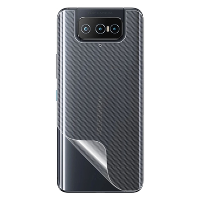 (台灣製)【o-one】大螢膜PRO ASUS Zenfone 8 Flip 全膠背面保護貼 手機保護貼-CARBON款