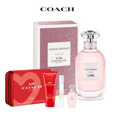 COACH 逐夢女性淡香精90ml(贈時尚戀紅淡香精旅行組+隨機小香*1)