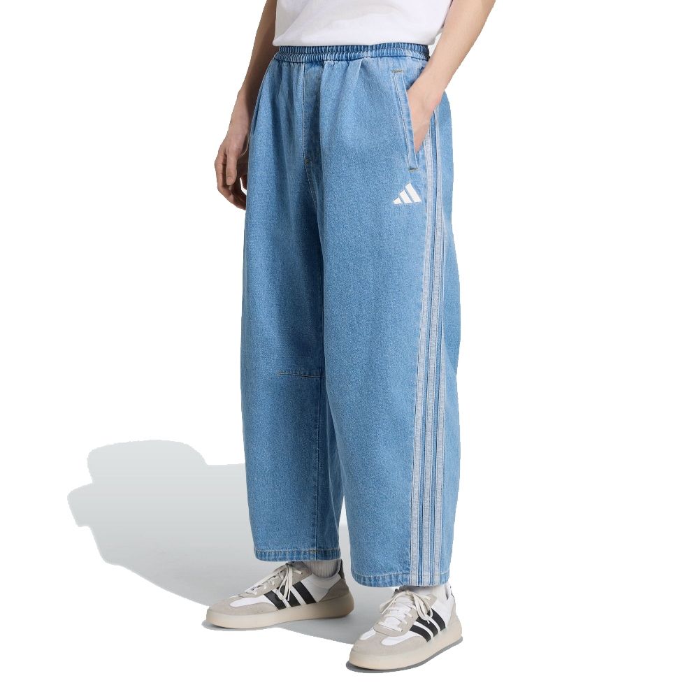 【Adidas 愛迪達】 STA DNM OVR PNT 寬鬆 丹寧長褲 牛仔褲 男 A-KV5882 B-KV5884 C-KV5883 (B 男款-KV5884)