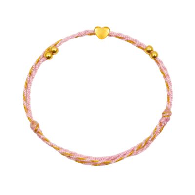 [時時樂]【Prisme Gold】黃金手鍊 純金999綴飾手環 多款任選 (金重：約0.04錢±0.02)