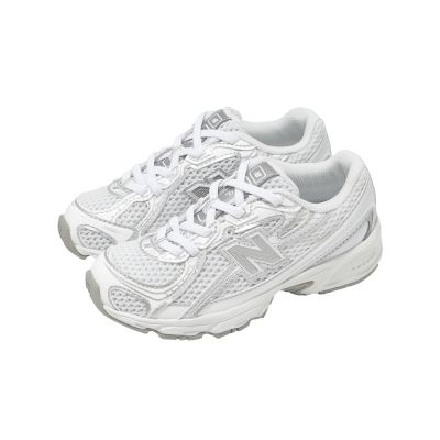 New Balance NB 休閒鞋 740 寬楦 中童 白 金屬銀 緩震 運動鞋 PZ740WM-W