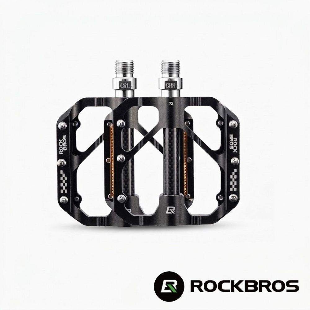 《ROCKBROS洛克兄弟》三培林碳纖維軸芯踏板(腳踏改裝/單車踏板/自行車踏板)