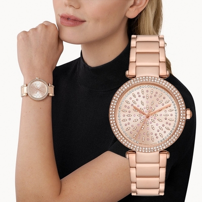 Michael Kors Parker 時尚晶鑽女錶 618質感盛典 送禮首選-39mm MK7286
