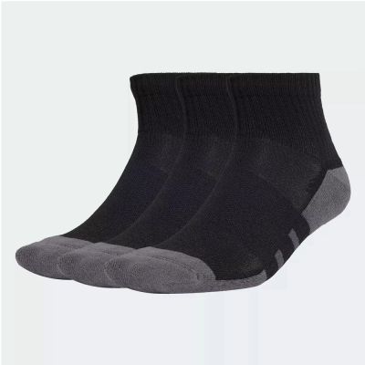 ADIDAS ESS CC QRT 3雙入 四分之一短襪 黑灰 舒適 吸濕排汗 JC6453