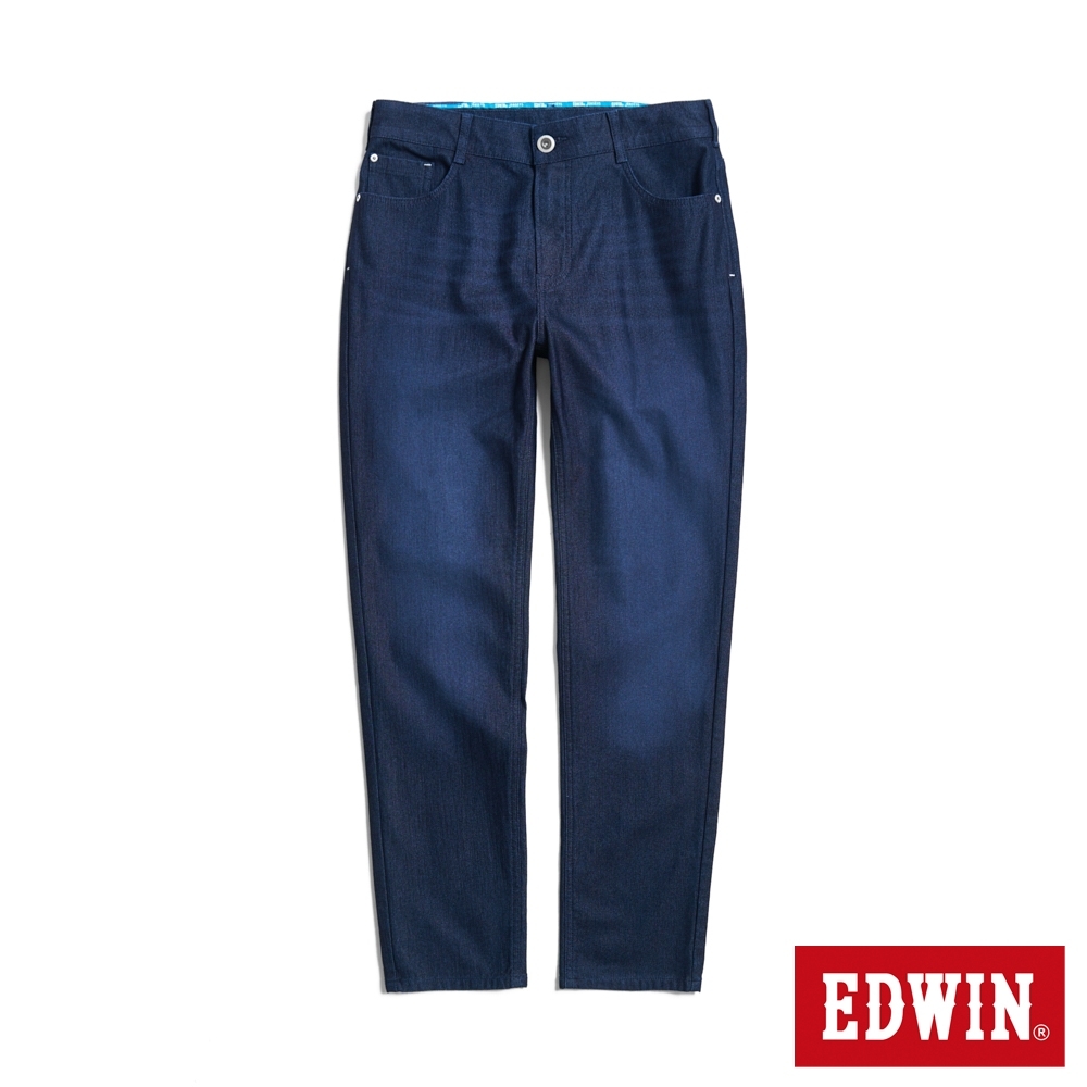 EDWIN 男裝 迦績JERSEYS 中腰丹寧中直筒褲-原藍磨