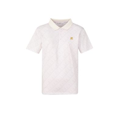 FILA 男短袖POLO衫-粉筆 1POA-1706-BG