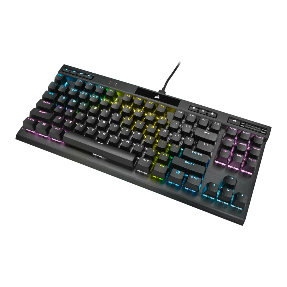 Corsair K70 RGB TKL(銀軸) CORSAIR海盜船 K70 RGB TKL機械式電競鍵盤&frasl;銀軸&frasl;80%&frasl;CH-9119014-NA