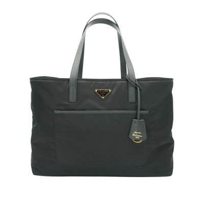 Prada 普拉達 Re-Edition 1978 再生尼龍金三角logo大號托特包(1BG527-黑)