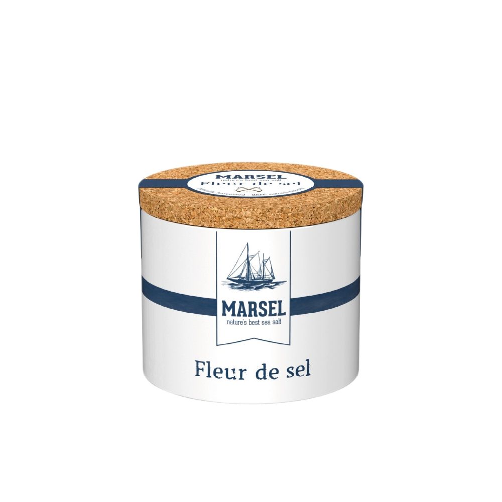 MARSEL 藍舶 比利時鹽之花 瓷罐 125g