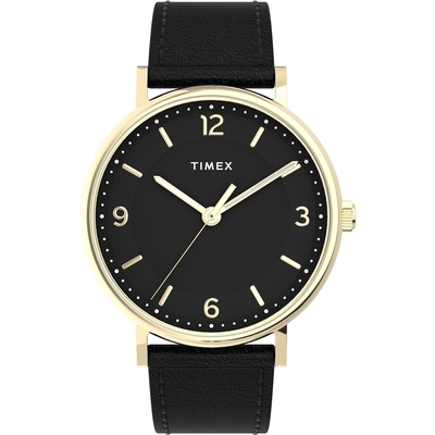 TIMEX 天美時 風格系列 41毫米極簡手錶 ( 黑 TXTW2U67600-1)