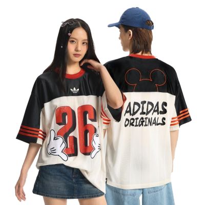【Adidas 愛迪達】 MICKEY JERSEY 米奇 圓領短袖T恤 男女 - KU3104