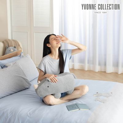 YVONNE 以旺傢飾 星空犀牛 單人被套+枕套組-雲朵藍