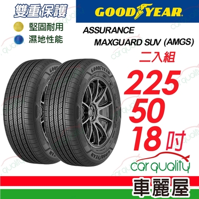 【GOODYEAR 固特異】輪胎固特異AMGS-2255018吋 225/50/18 二入組(車麗屋)