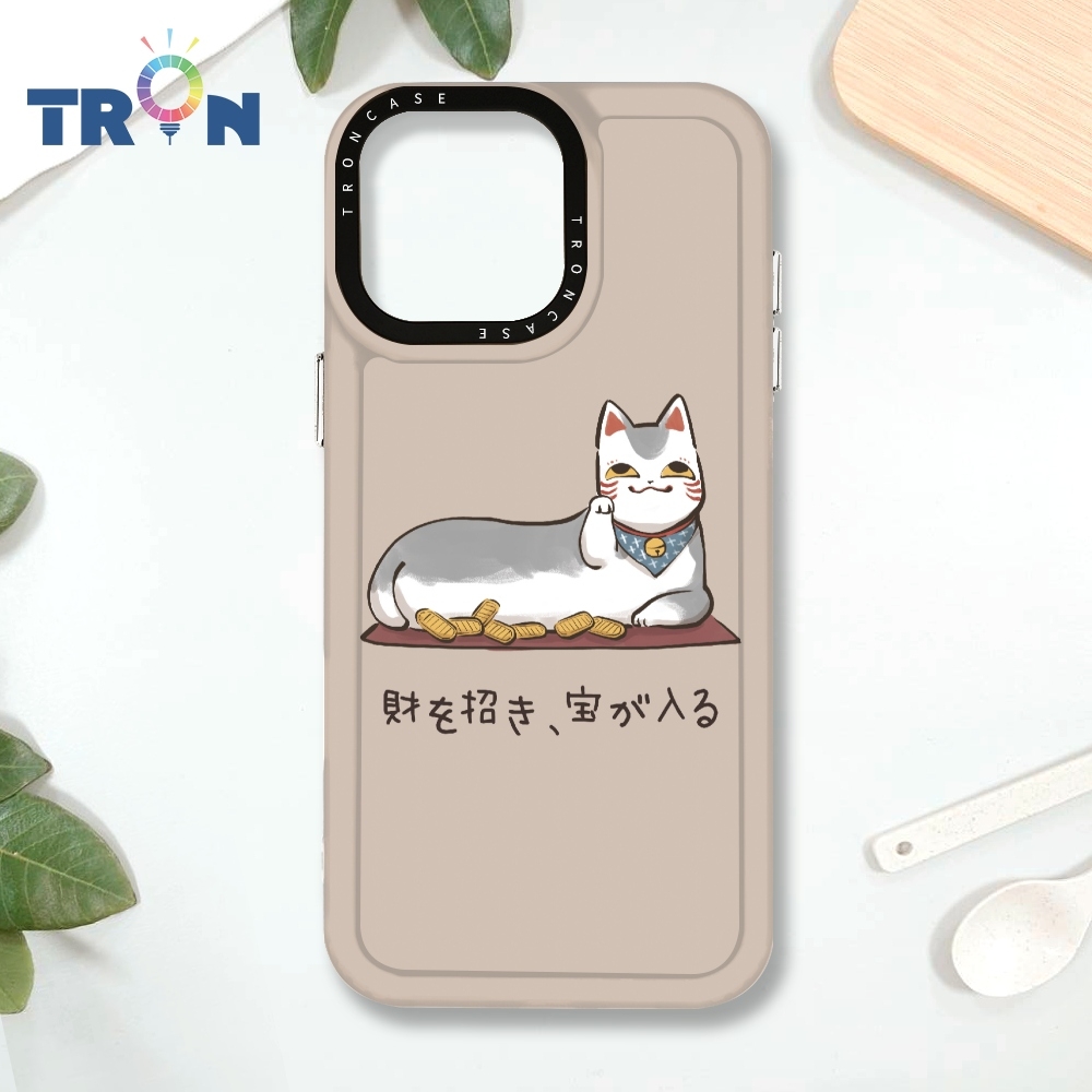 TRON IPHONE 16 PRO MAX 俄羅斯方塊招財貓-L型II MAGSAFE 磁吸 防摔 太空殼 透白 手機殼