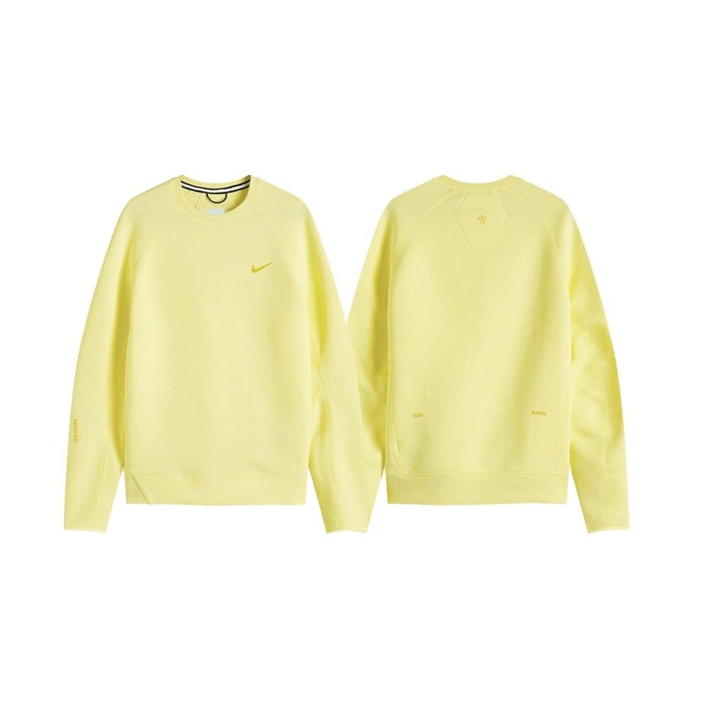 Nocta x Nike Tech Fleece Crew Sweatshirt 圓領長袖上衣 檸檬黃 FD8458-821