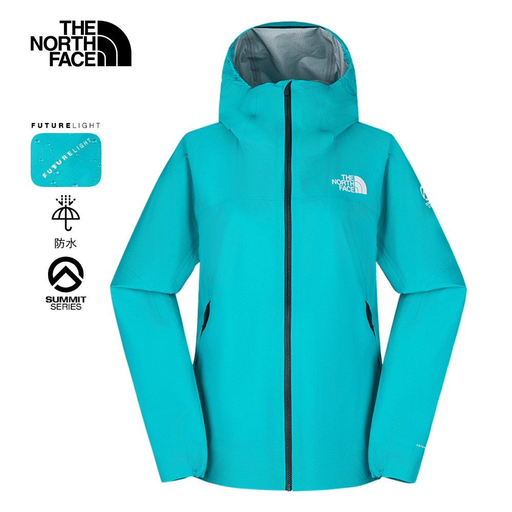 The North Face 官方旗艦】北面SUMMIT巔峰系列女款藍色FUTURELIGHT防水