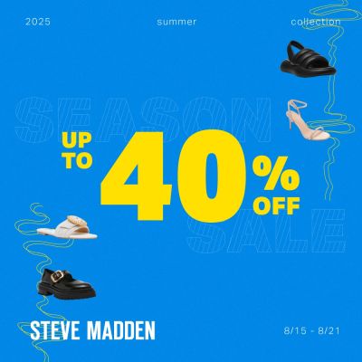 【精選鞋包6折起】STEVE MADDEN+走出夏日風采｜限時瘋搶
