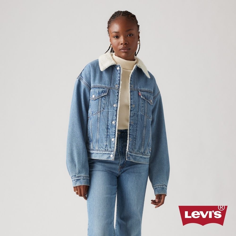 Levi's '90s 羊羔毛牛仔外套 女生上衣 熱賣單品