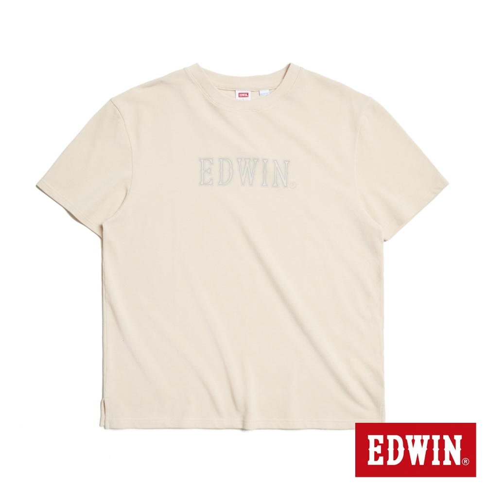 EDWIN 男裝 COOL FLEX 吸濕排汗短袖T恤-淺卡其
