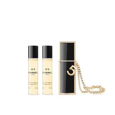 CHANEL 香奈兒奇幻雪白隨行N°5 典藏香水3 x 7ml (2024聖誕限量