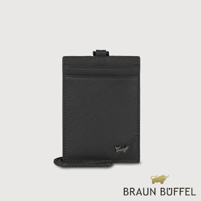 【BRAUN BUFFEL 德國小金牛】台灣總代理 加利恩-A 證件夾-黑色/BF561-171-BK
