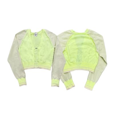 W Nike Sportswear 針織長袖罩衫 螢光黃 FN2145-701