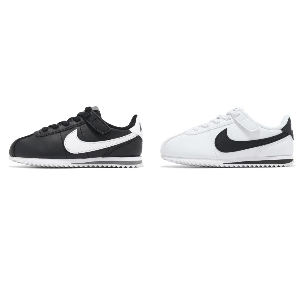 Nike 阿甘鞋 Cortez Easyon PS 中童 皮革 小朋友 易穿脫 運動鞋 2色單一價 (A-黑色)