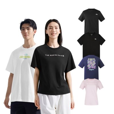 【The North Face】夏季必備｜男女款吸濕排汗/純棉短袖T恤/休閒上衣(多款任選)