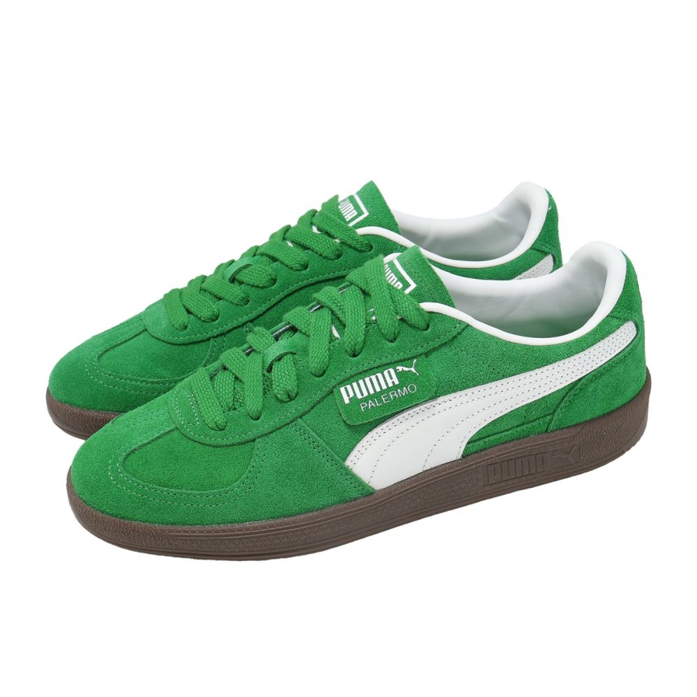 Puma 休閒鞋 Palermo 男鞋 女鞋 綠 白 膠底 麂皮 復古 德訓鞋 396463-63