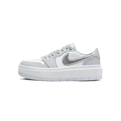 Air Jordan 1 Low Elevate Cut Away 可撕 白灰珊瑚粉 厚底 男女段 DX6069-101