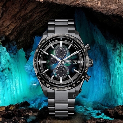 Citizen 星辰 ATTESA 宇宙幻彩 光動能 電波錶 鈦金屬 男錶 聖誕節 禮物-AT8286-65E